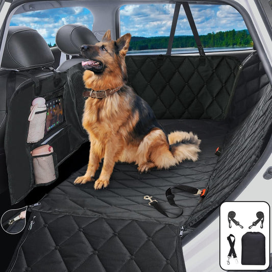 Car Dog Cover Back Seat - Pet Car Seat Covers - Dog Hammock for Car Backseat Waterproof, Dog Car Seat Cover for Back Seat with Mesh Window,Seat Cover for Dogs Durable Nonslip SUV