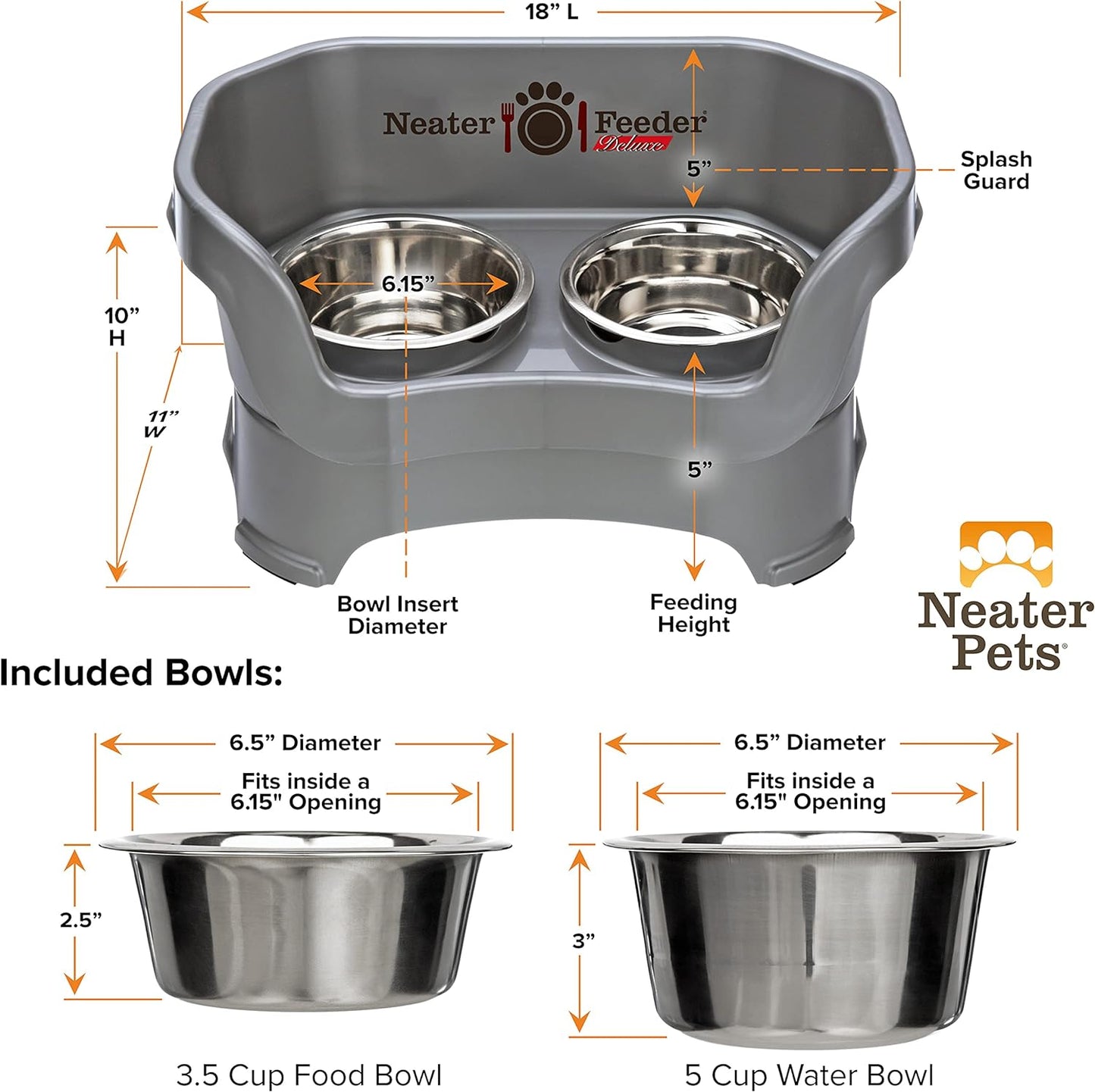 - Neater Feeder Deluxe Dog and Cat Variations and Colors